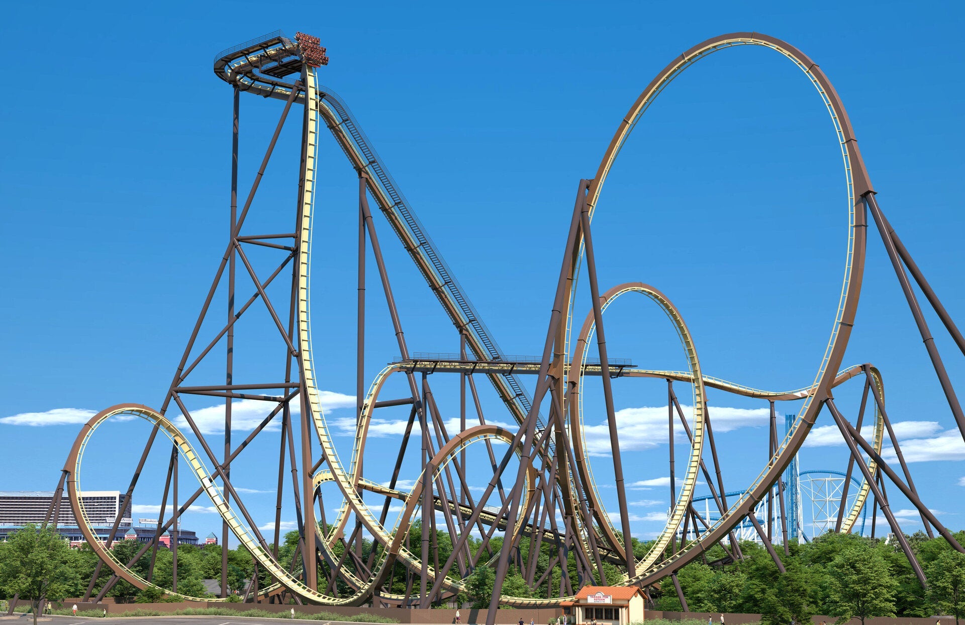 Tormenta : le nouveau coaster record de Six Flags