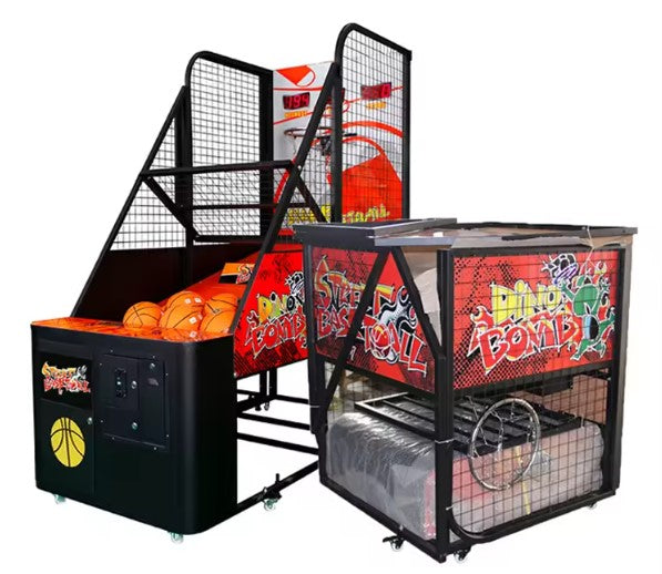 Panier De Basketball Pliable à 2 Panier 4 Balles Pompe De Gonflage, 8